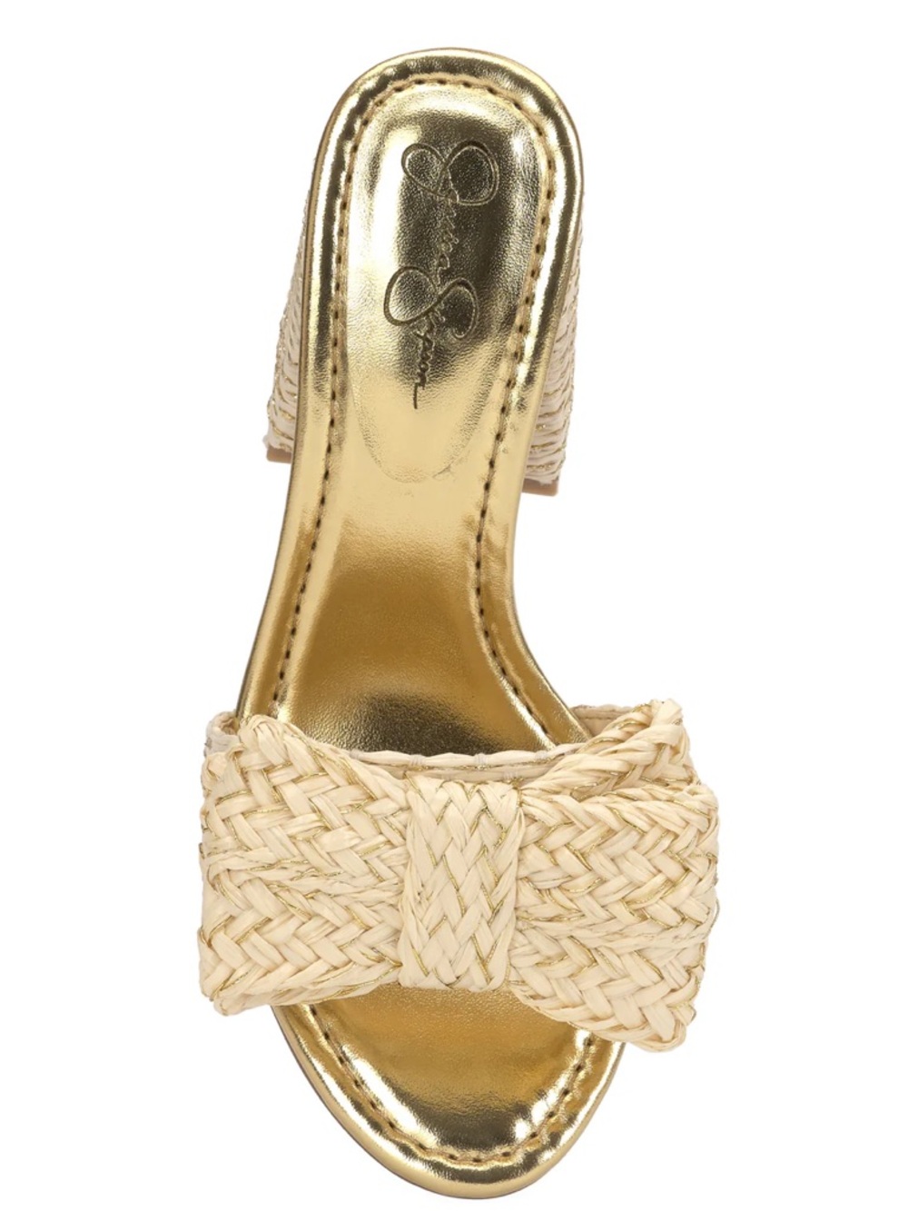NWT Jessica Simpson Romilda Raffia Sandal In Light Natural Sz 6 - Picture 4 of 10